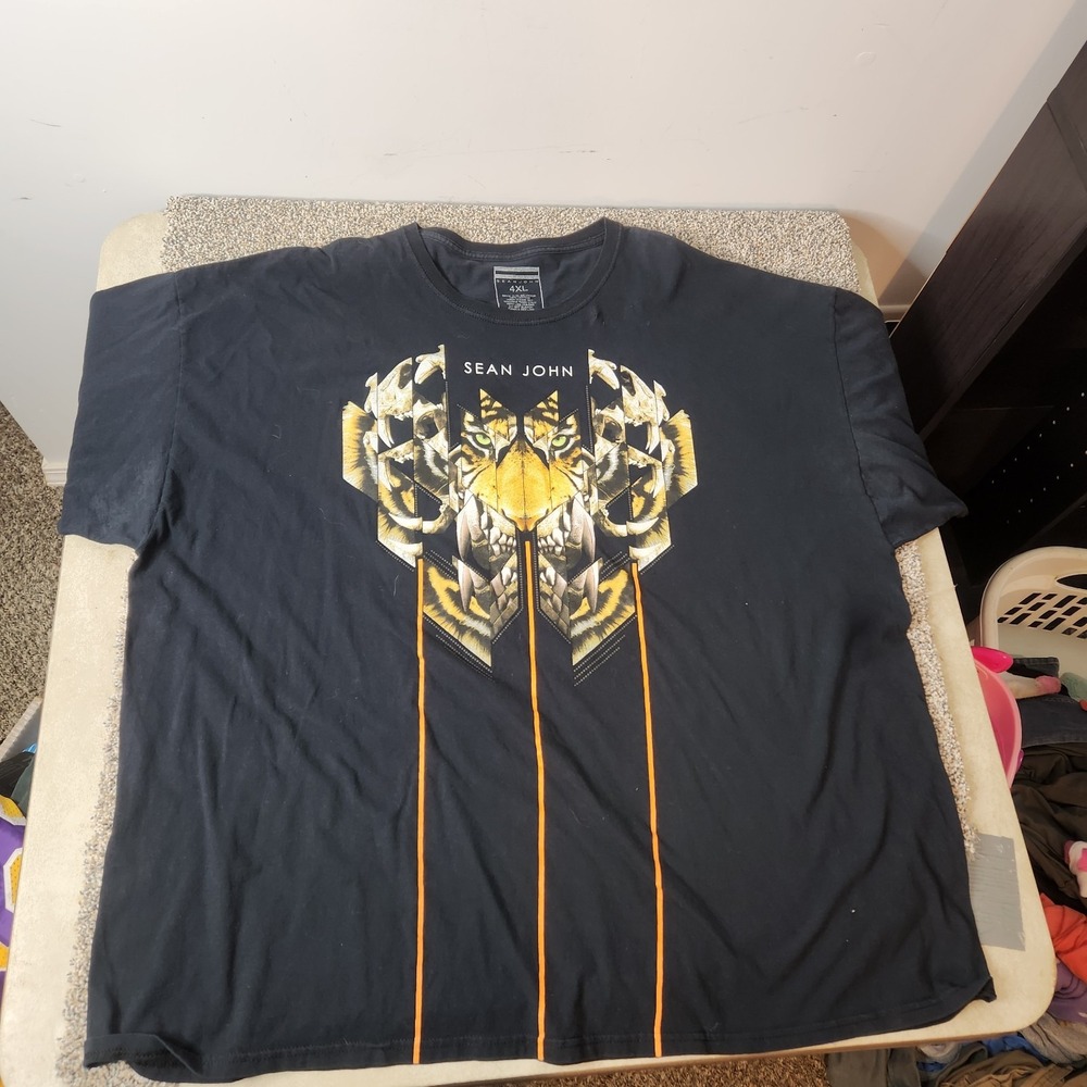 Sean‎ John Abstract Tiger Graphic Tee 4xl
